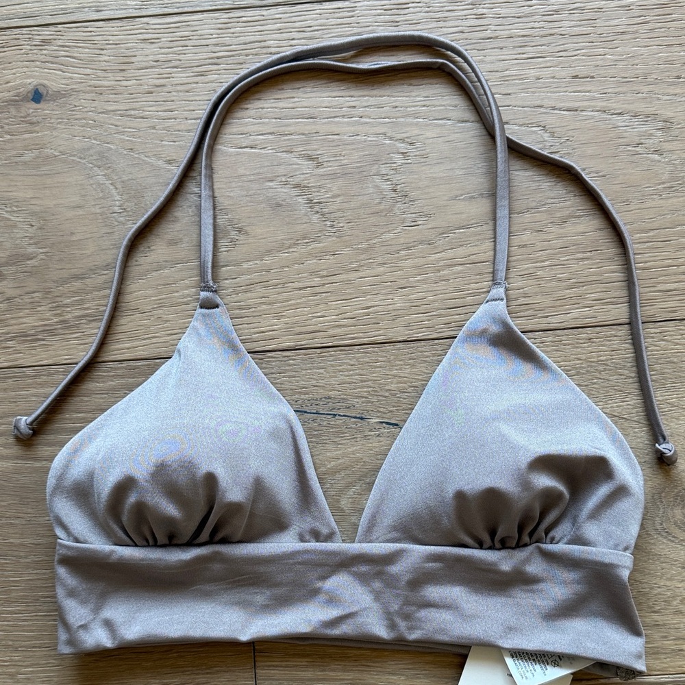 H&M Beige Triangle Bikini Top